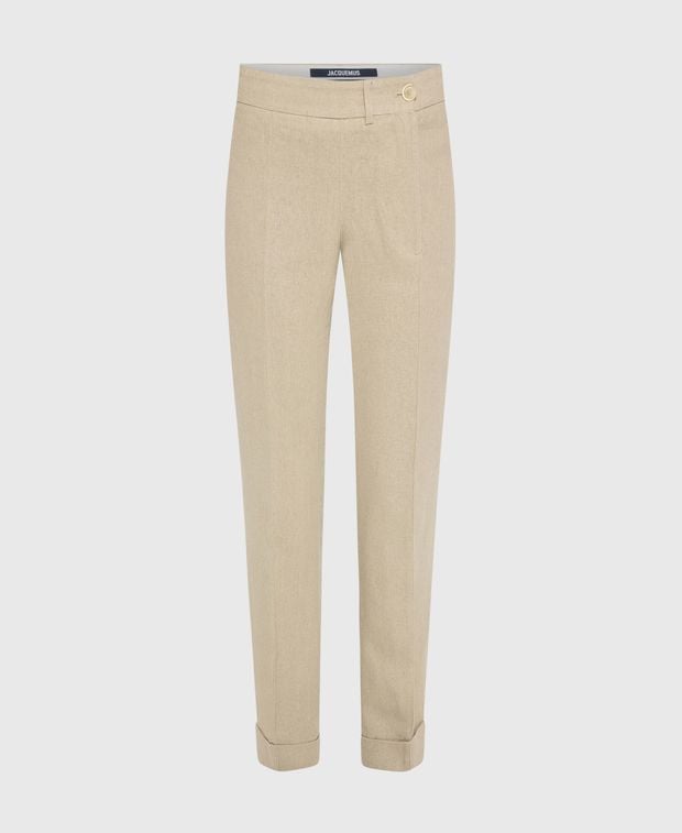 Jacquemus Linen trousers Sauge