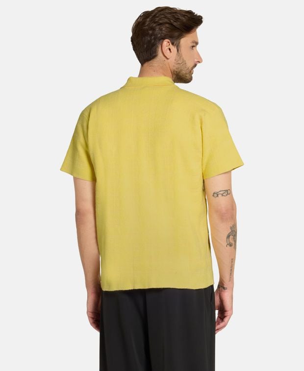 Jacquemus Knitted polo shirt Citron