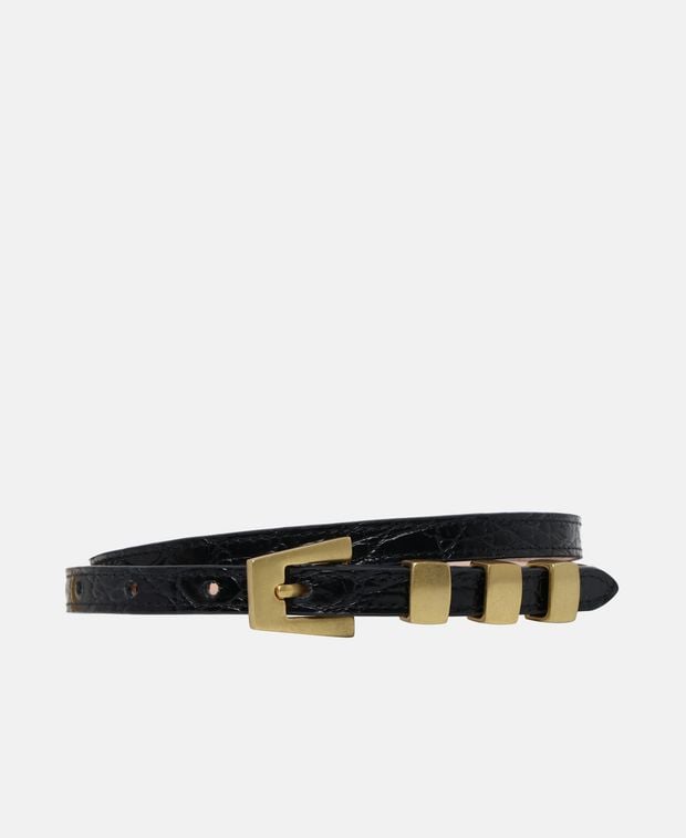 By Far Leather belt Vic