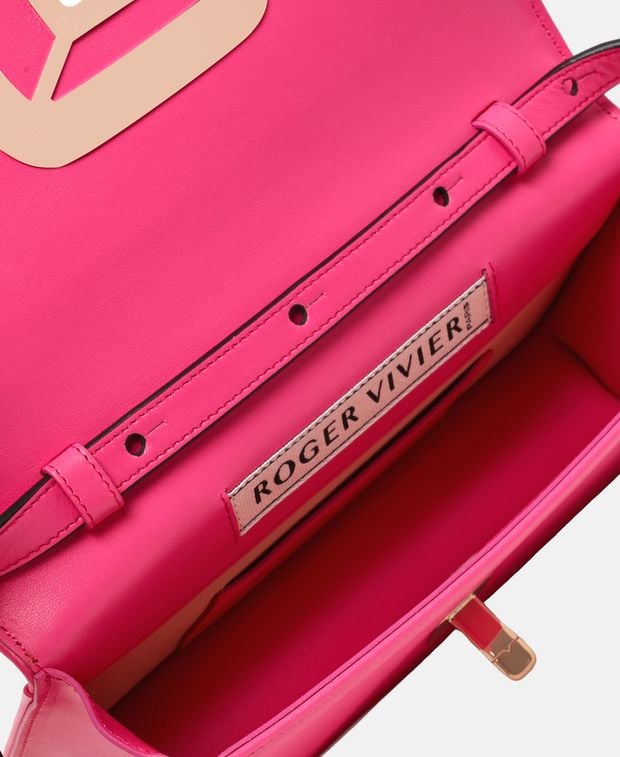 Roger Vivier Leather cross body bag Choc