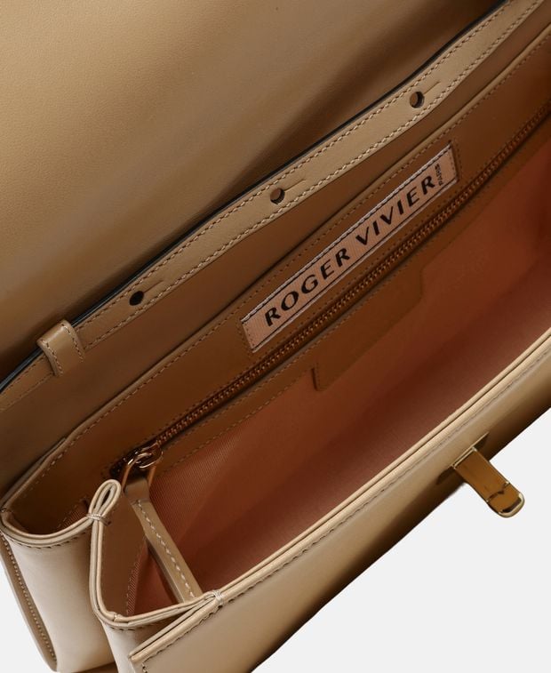 Roger Vivier Leather cross body bag Choc