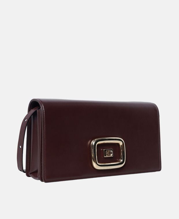 Roger Vivier Leather cross body bag Choc