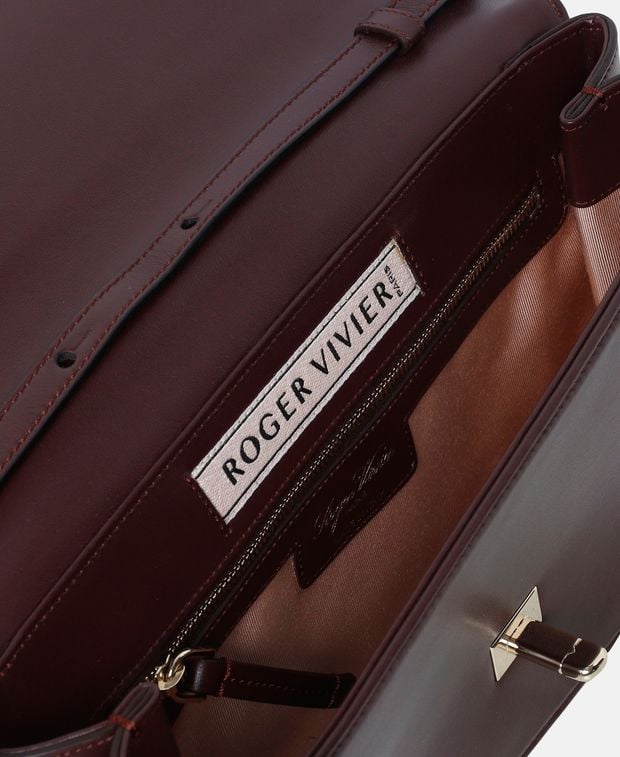Roger Vivier Leather cross body bag Choc