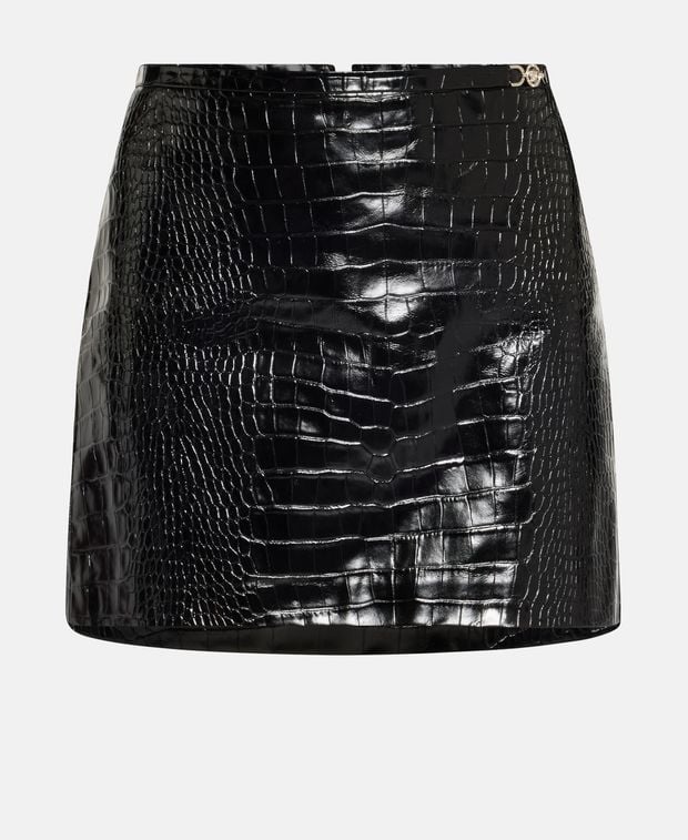 Versace Leather mini-skirt