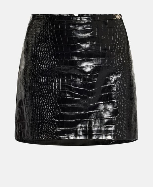 Versace Leather mini-skirt