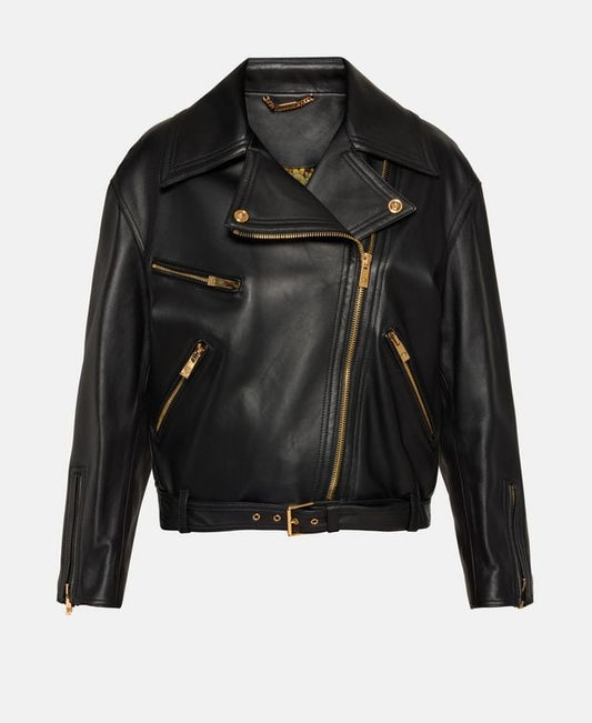 Versace Leather jacket Plonge