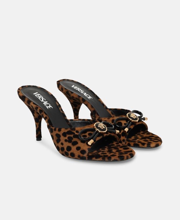 Versace Mules Opera Bow