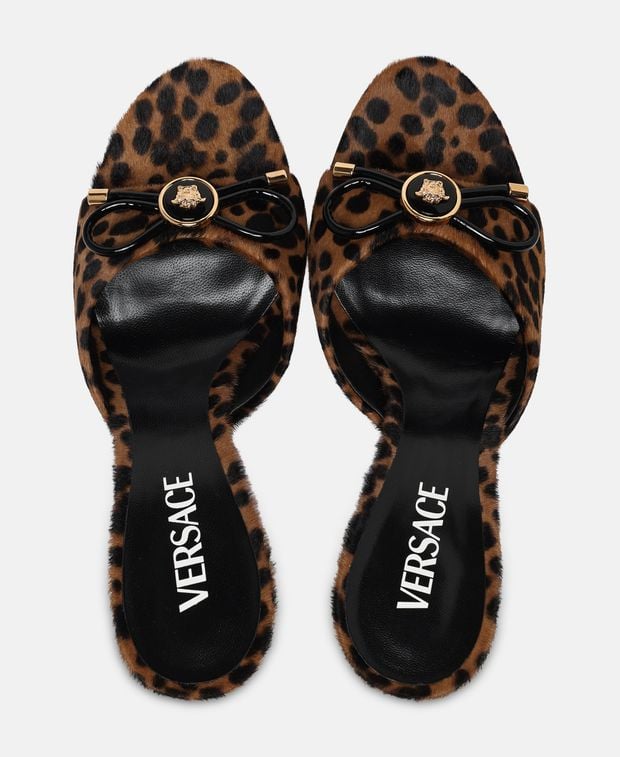 Versace Mules Opera Bow