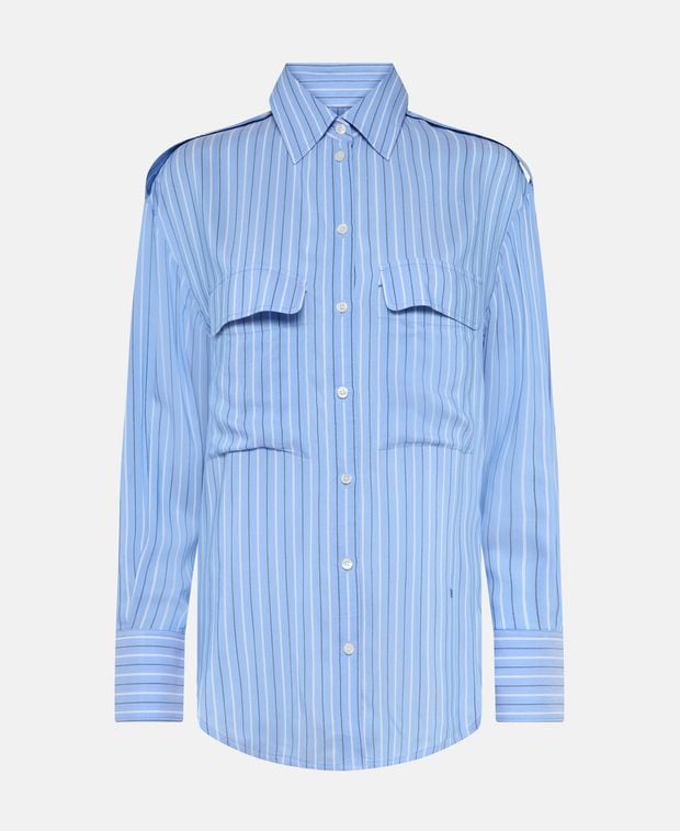 Victoria Beckham Silk-blend blouse Utility