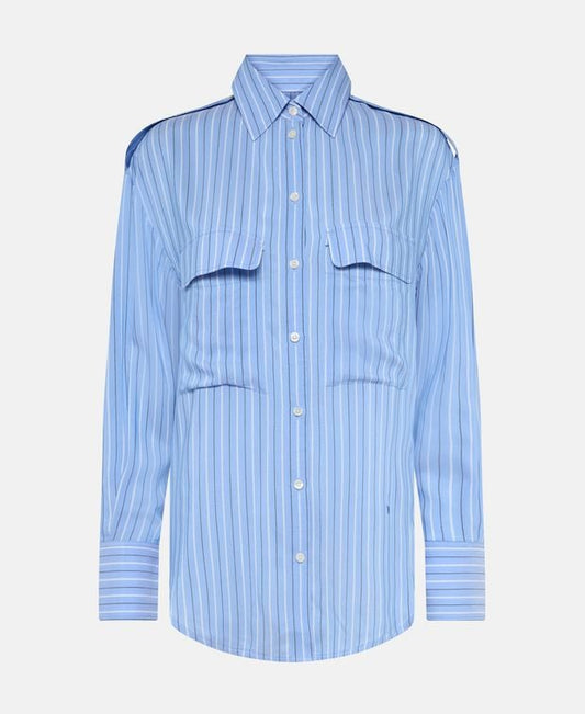 Victoria Beckham Silk-blend blouse Utility