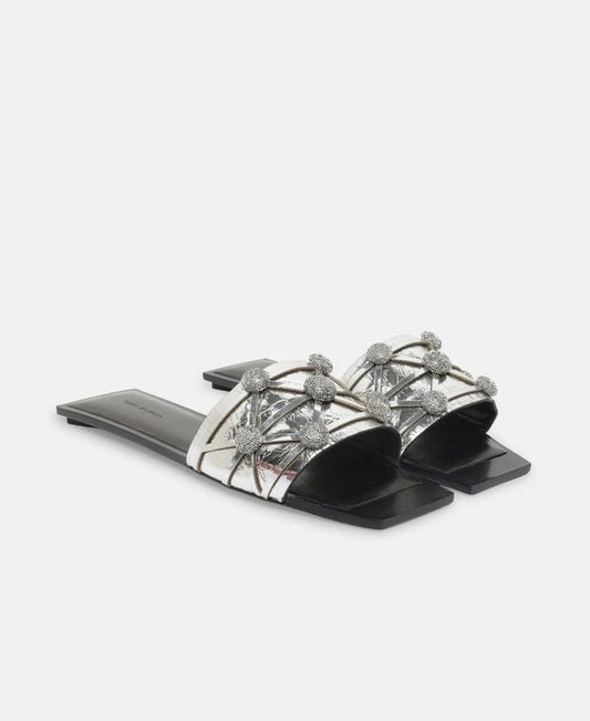 Tory Burch Mules Crystal Bobble