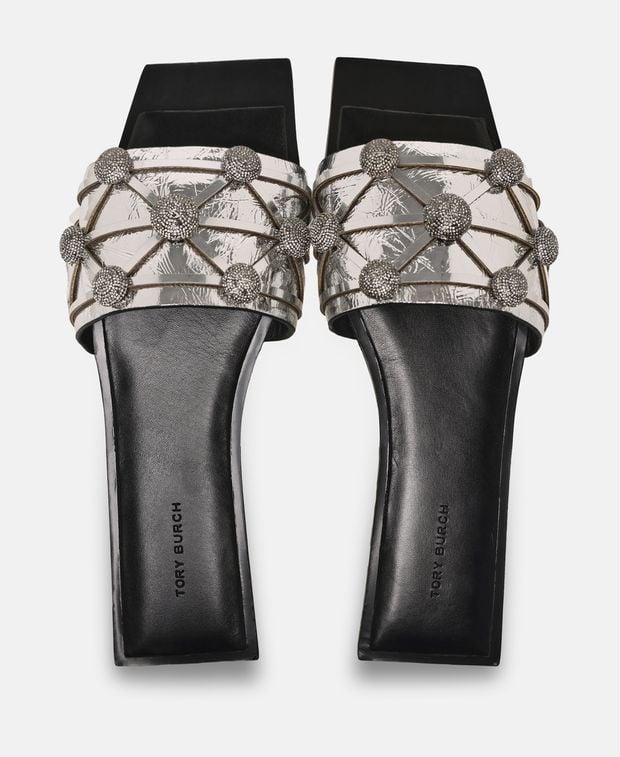 Tory Burch Mules Crystal Bobble