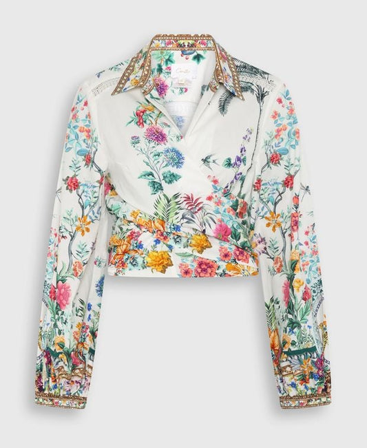Camilla Wrap blouse
