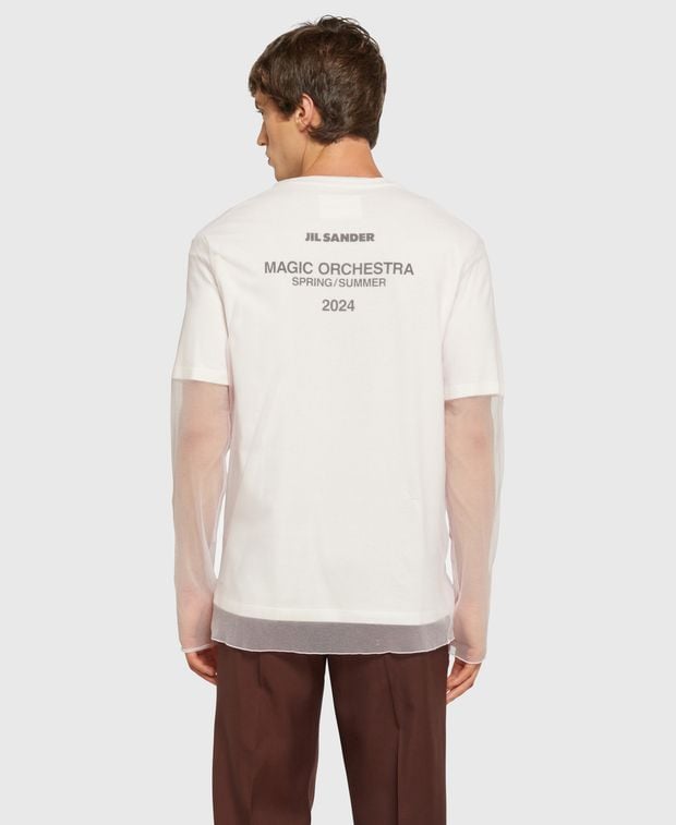 Jil Sander Mesh long-sleeved top