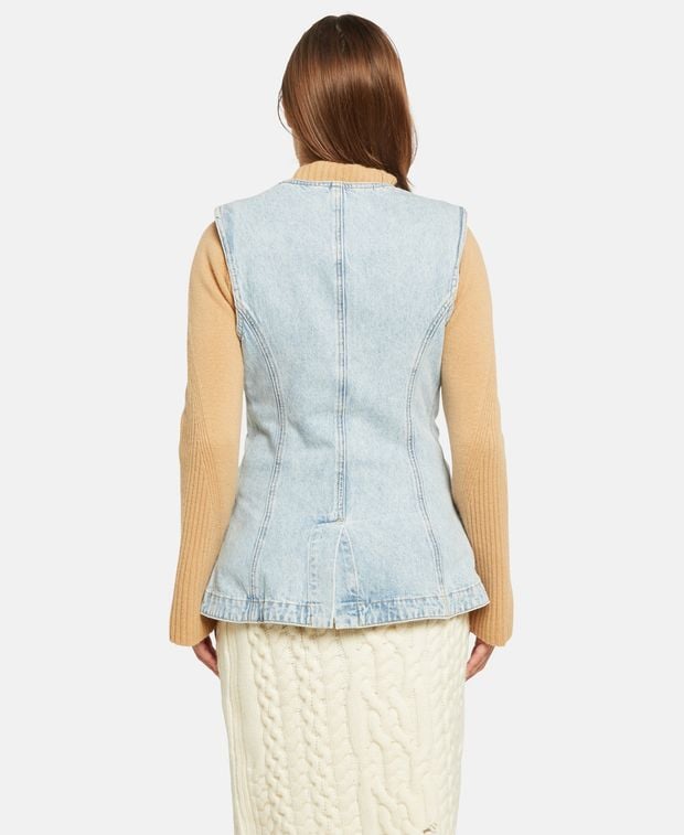 Simkhai Sleeveless denim blouse