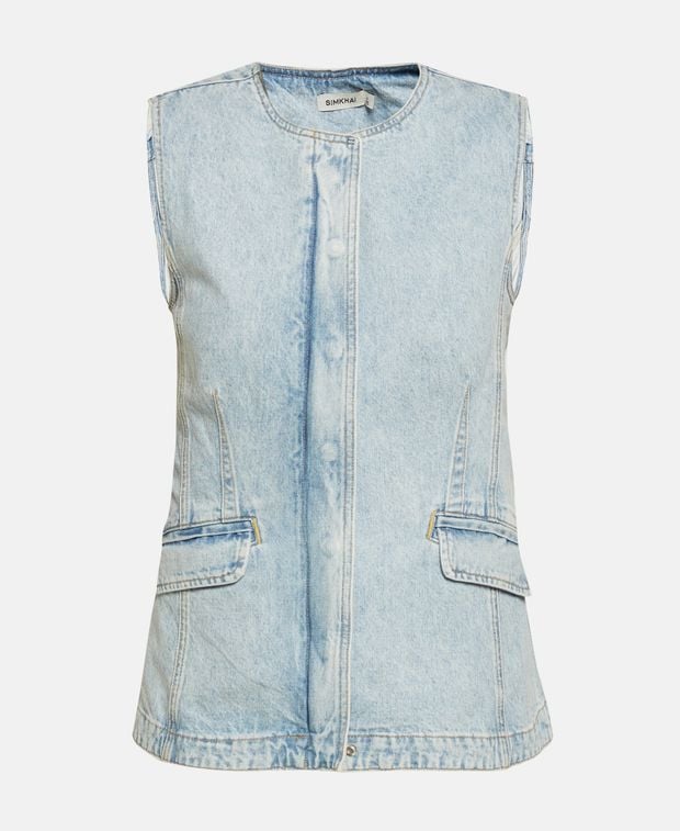 Simkhai Sleeveless denim blouse