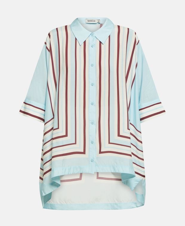 Simkhai Silk-blend blouse