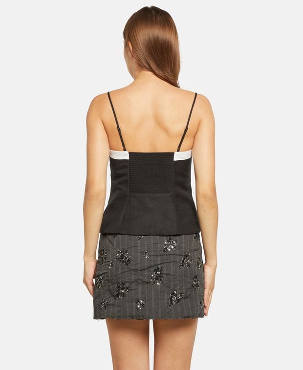 Simkhai Linen-blend sleeveless top
