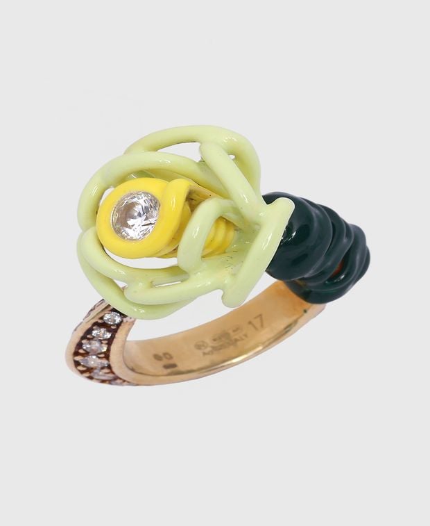 Bottega Veneta Ring Wire Flower