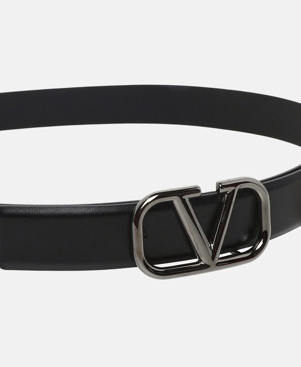 Valentino Garavani Leather belt Vlogo Signature