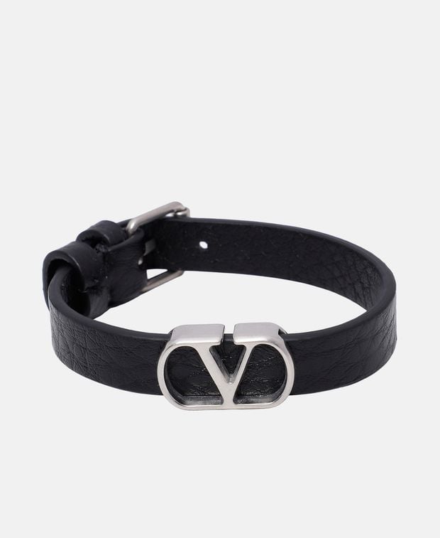 Valentino Garavani Leather bracelet Vlogo Signature