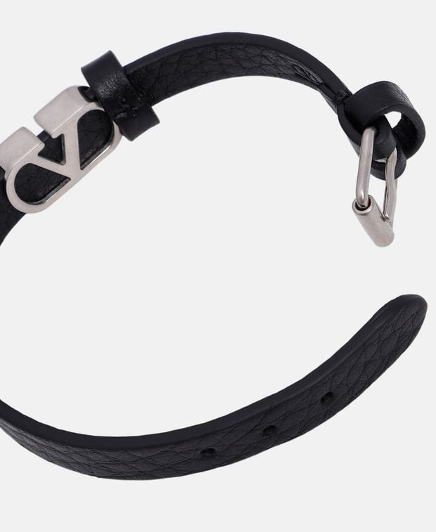 Valentino Garavani Leather bracelet Vlogo Signature