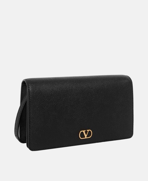 Valentino Garavani Leather shoulder bag Vlogo Signature