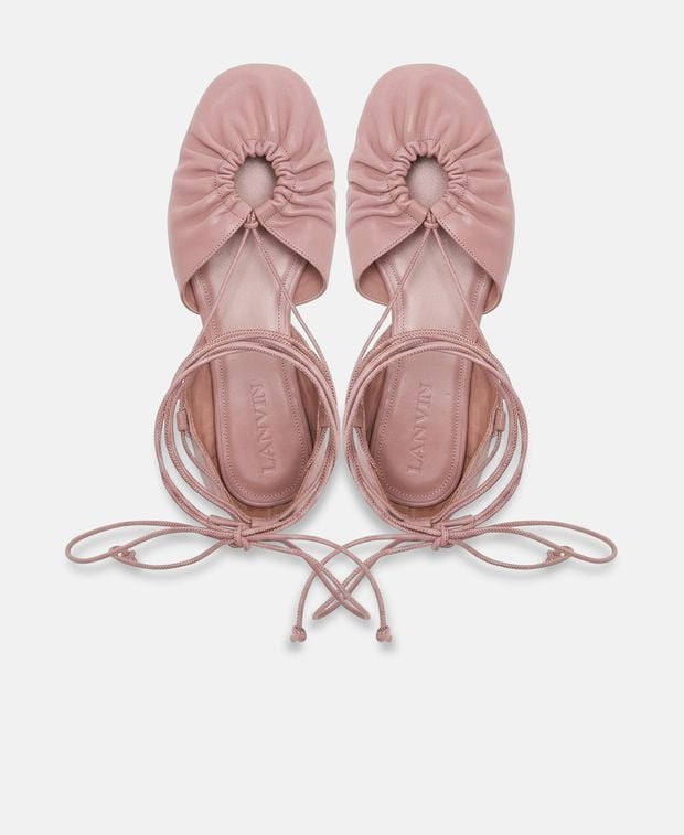 Lanvin Ballerina with calf lacing