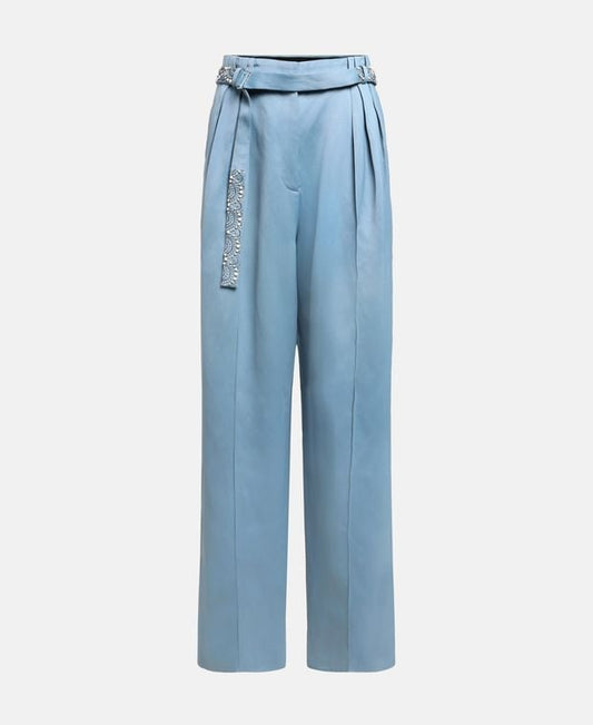 Lanvin Linen-blend trousers Lunar