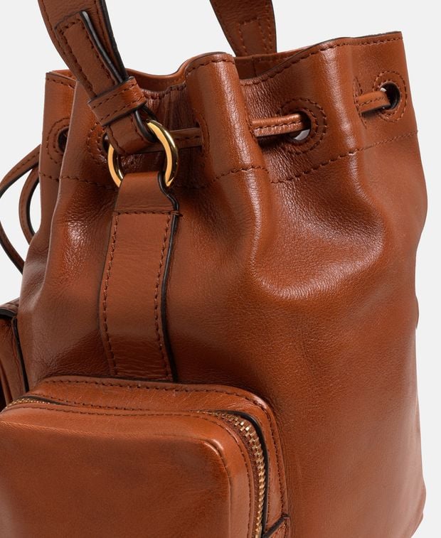 Chloé Leather shoulder bag Bucket