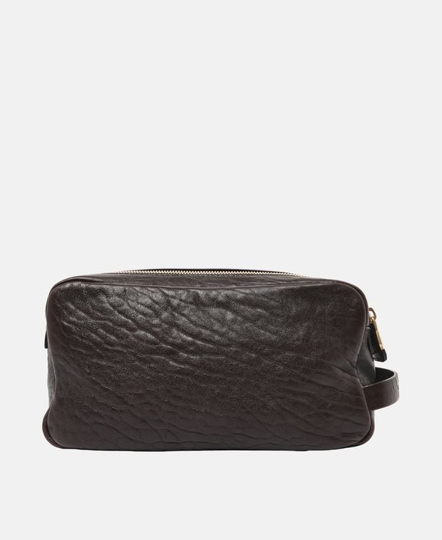 Brunello Cucinelli Leather wash bag