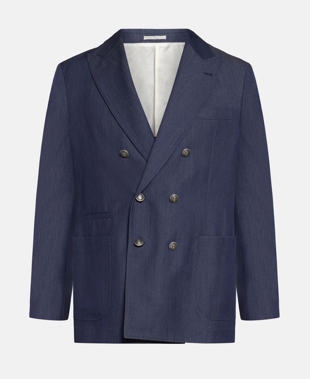 Brunello Cucinelli Wool-blend suit jacket