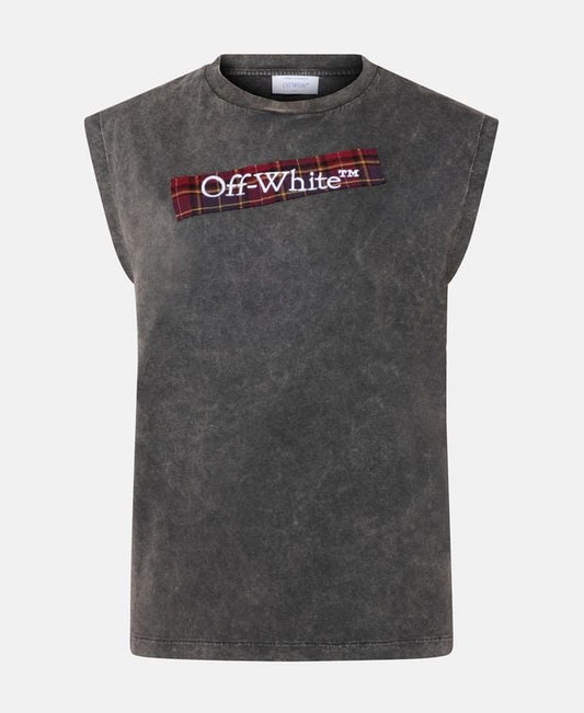 Off-White Jersey top Check Flan