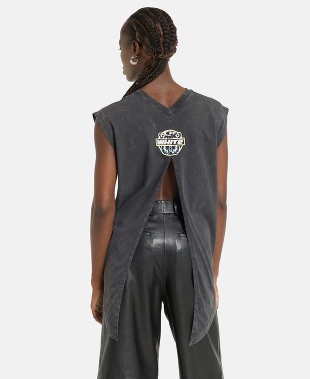 Off-White Tank top Butterfly Patch