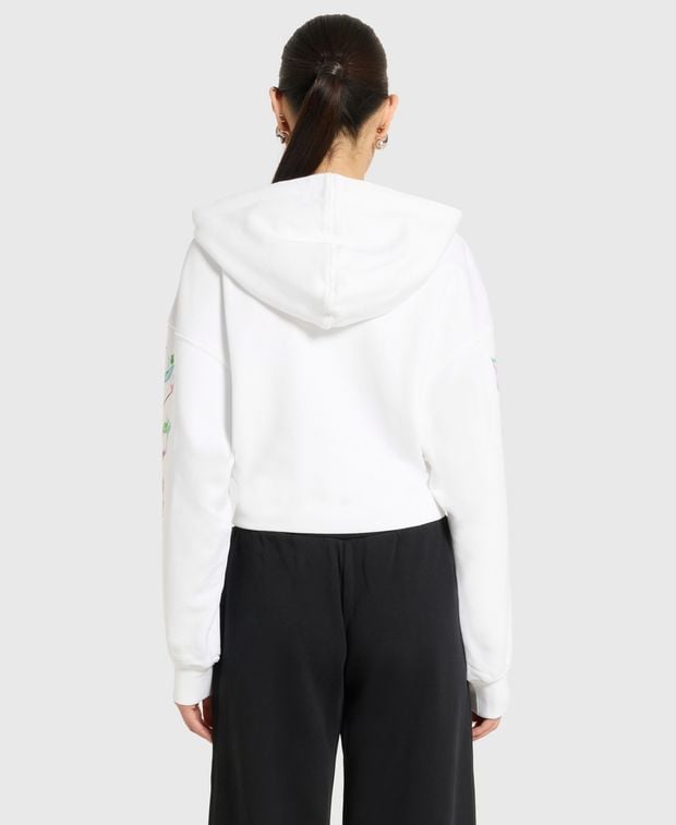 Off-White Hoodie Bookish Glowing Flower