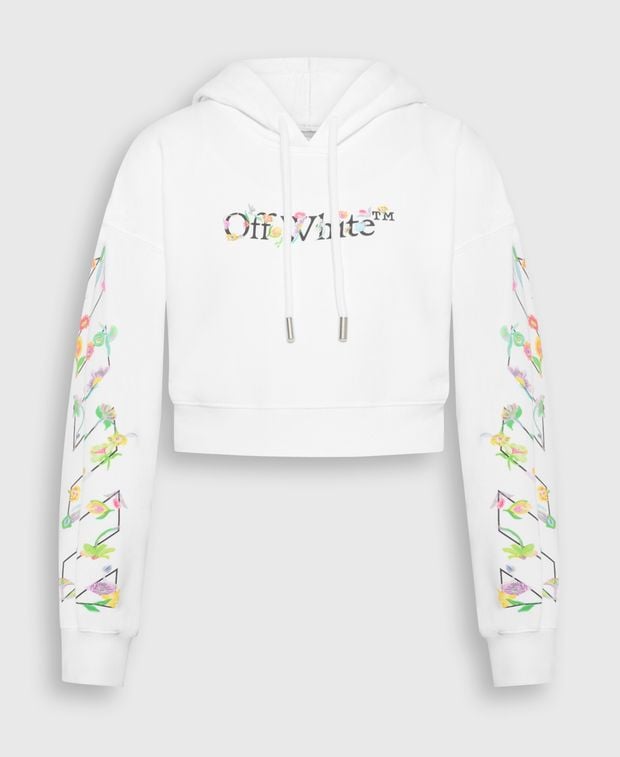 Off-White Hoodie Bookish Glowing Flower