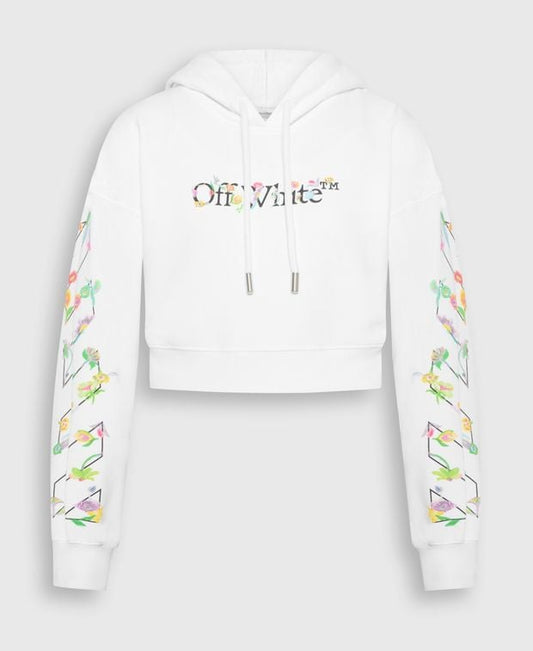 Off-White Hoodie Bookish Glowing Flower