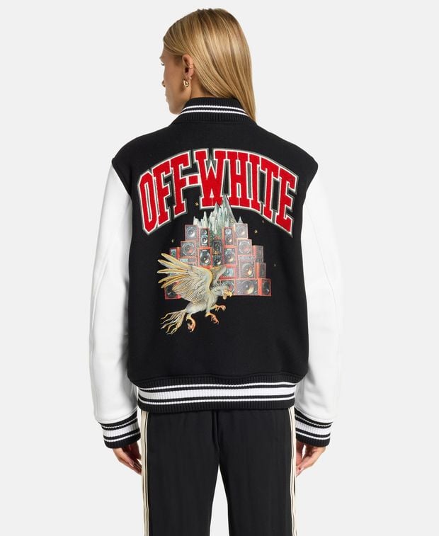 Off-White Wool-blend bomber jacket Soundsystem