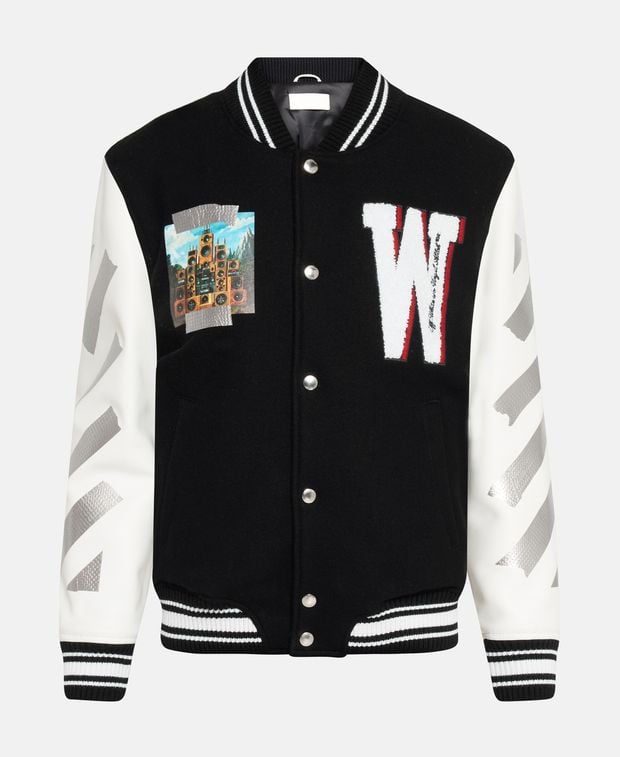 Off-White Wool-blend bomber jacket Soundsystem