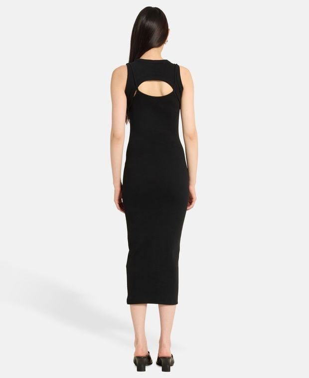 Off-White Ribbed dress