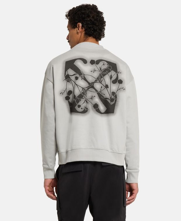 Off-White Sweatshirt Floral Arrow