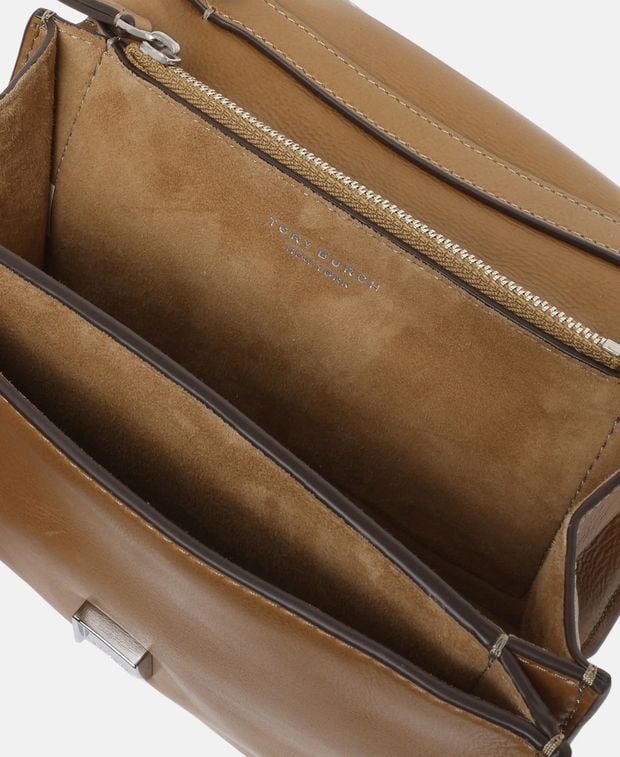 Tory Burch Leather cross body bag Charlie Runway