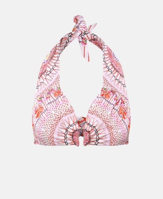 Temperley London Bikini top Pomegranate
