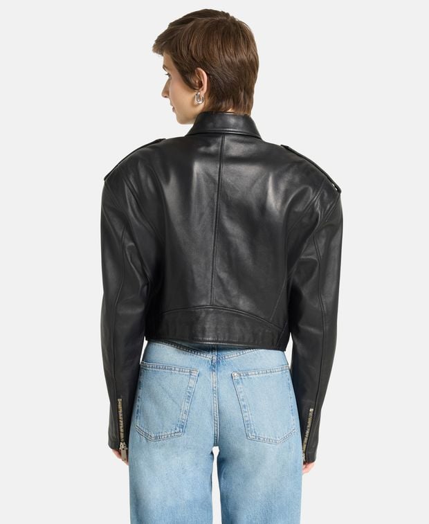 Halfboy Leather jacket Chiodo