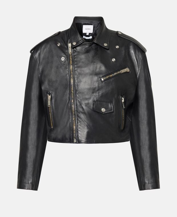 Halfboy Leather jacket Chiodo