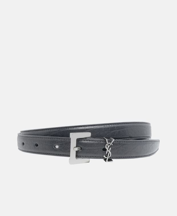Saint Laurent Leather belt Cassandre