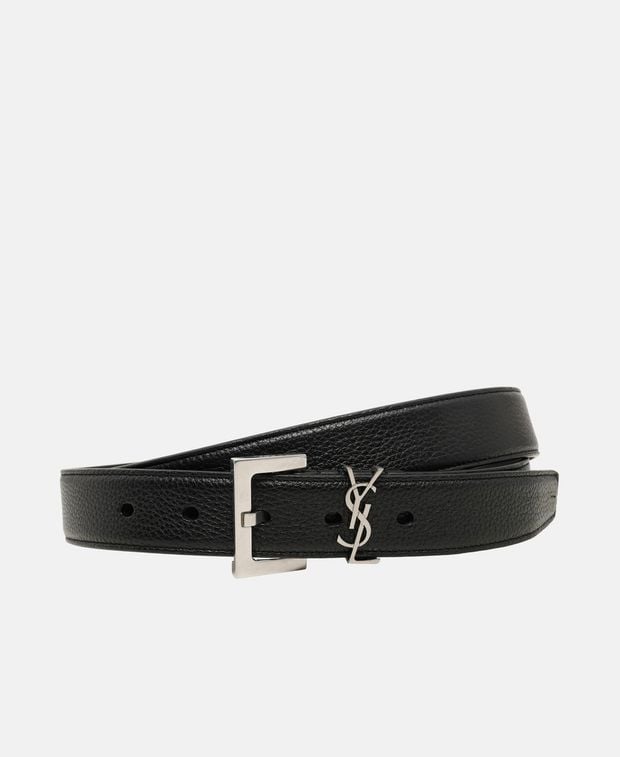 Saint Laurent Leather belt Cassandre
