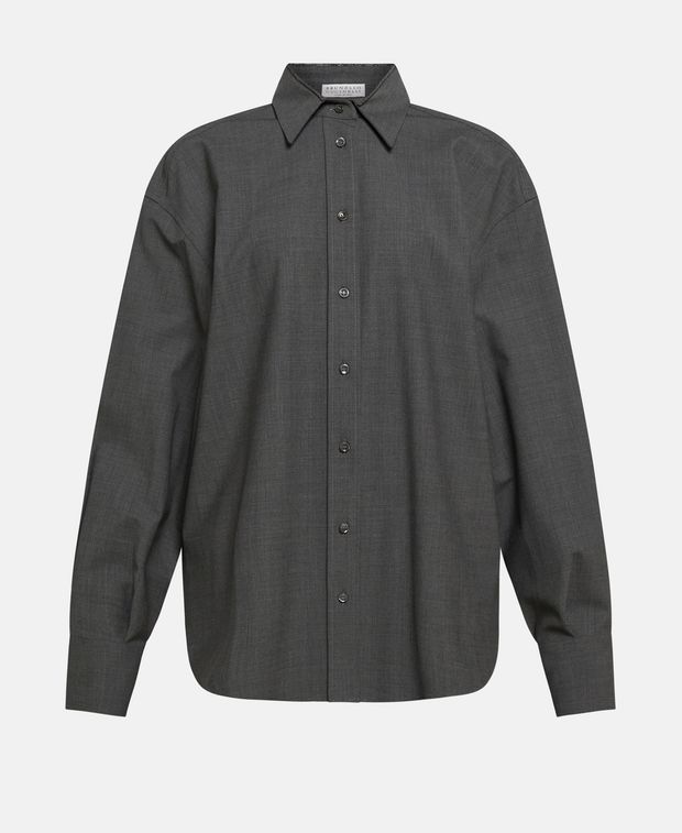 Brunello Cucinelli Wool-blend blouse