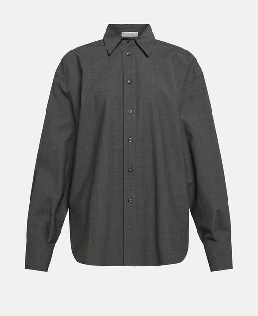 Brunello Cucinelli Wool-blend blouse