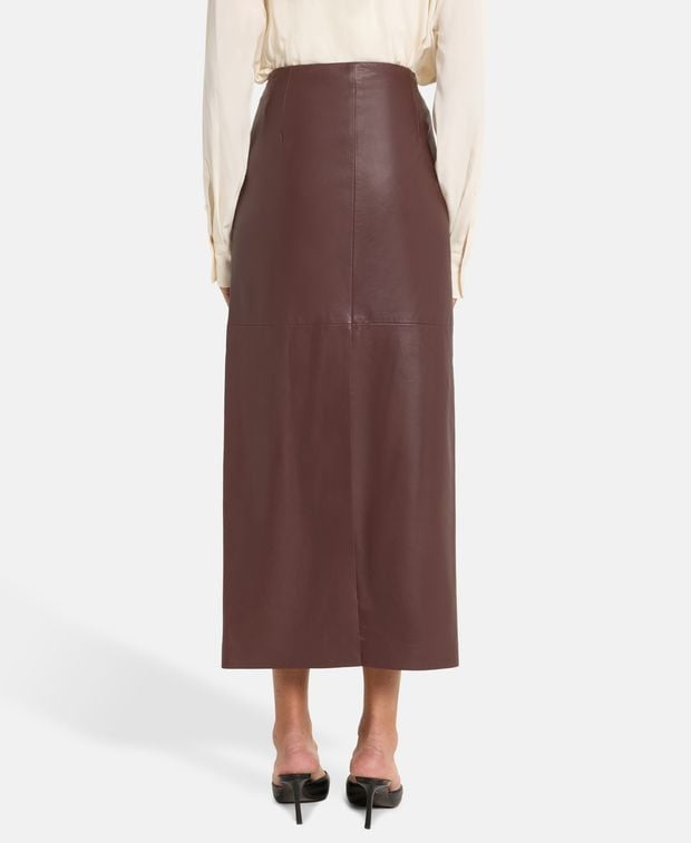 Brunello Cucinelli Leather skirt